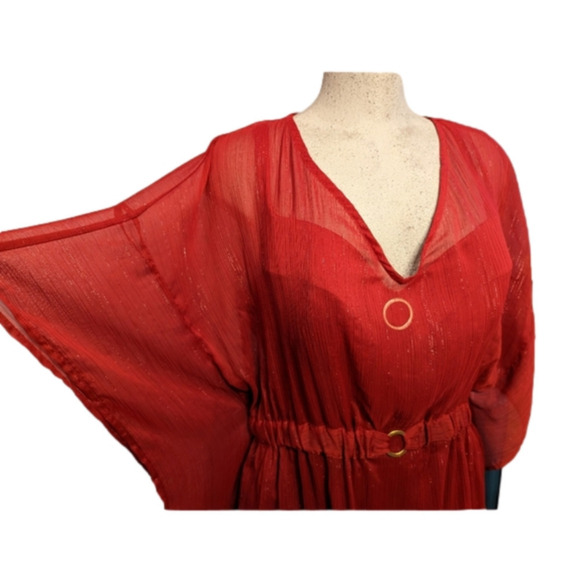 NWT Lane Bryant 3 piece Swim set, top 40C, swim skirt 16 & cover up - Picture 8 of 16